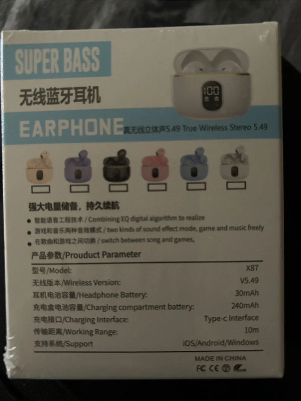 X87 True Wireless Earbuds